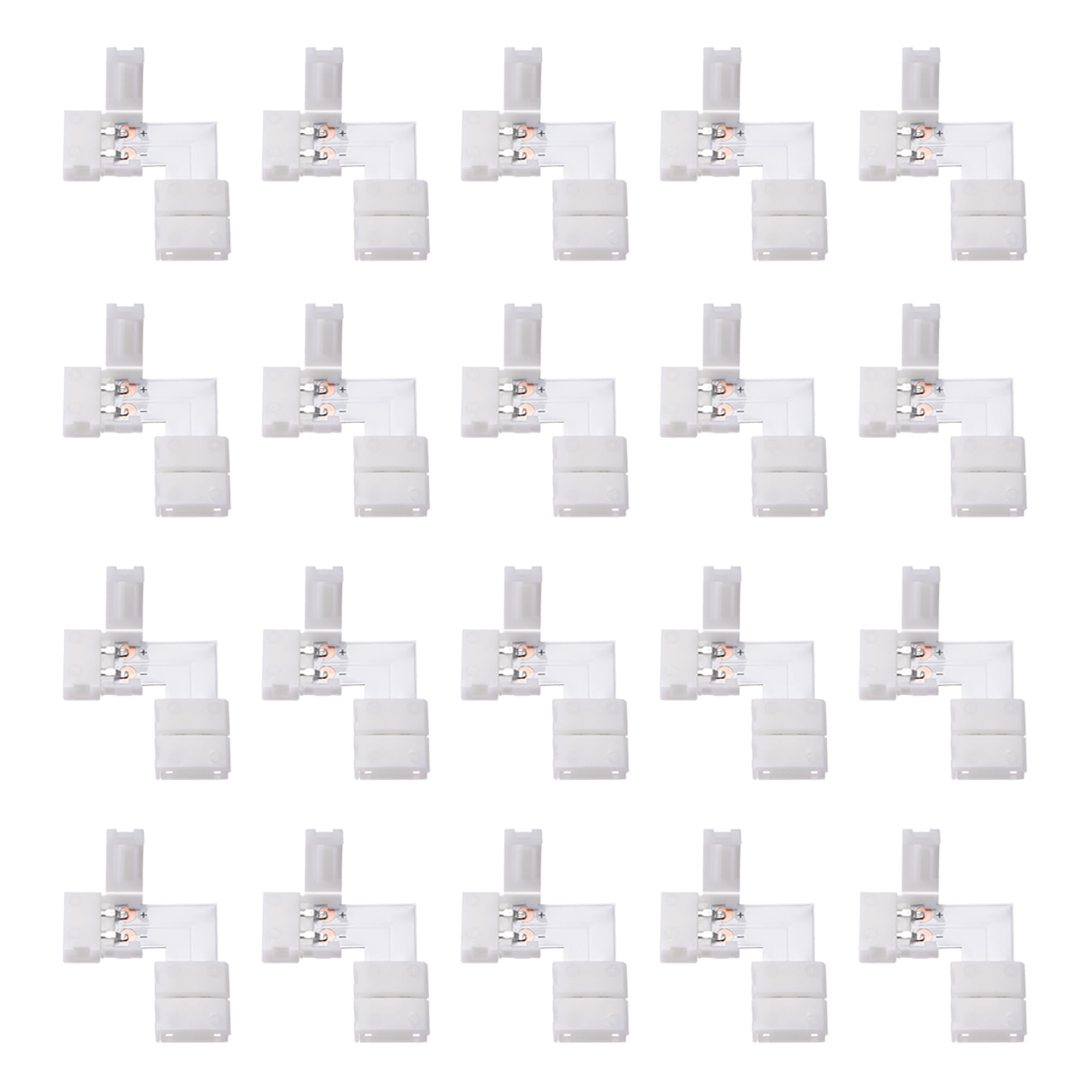 SMD 2835 White Connector Corner Plus Angle 1 2 3 5 10 50 piece without soldering 8mm LED 