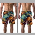 thumbnail image 3 of luoweisi Men's Beach Shorts Quick Dry Swim Trunks with Mesh Lining Sea Turtle XL, 3 of 5