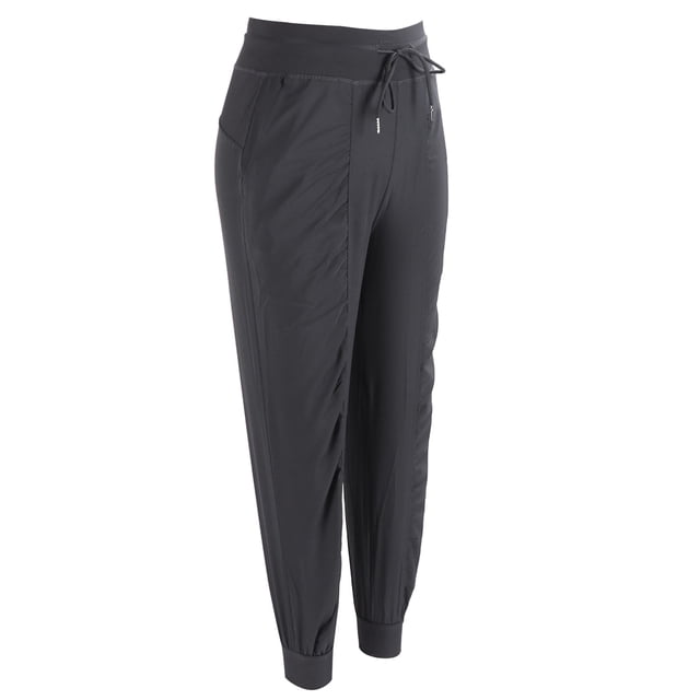 Mujeres Fitness Fitness Joggers Poliéster Pantalones De Chándal Sueltos Para Correr Gris