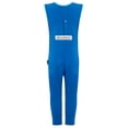 thumbnail image 2 of SpecialKids.Company Scratch Sleeves Button Back Ankle Length Footless Dungarees, Soft Woven Cotton, Kingfisher Blue, Age 3-4, 2 of 4