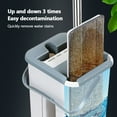 thumbnail image 5 of LNKOO Flat Mop Bucket with Wringer Hands-Free Self-Cleaning 360° Flexible Head Floor Mop with 10 Reusable Microfiber Mop Pads, 52" Extended Stainless Steel Handle for Hardwood, Laminate,Tiles, 5 of 10