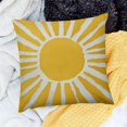 thumbnail image 2 of SHANXI Summer Sun Yellow Throw Pillow Covers Outdoor Decoration Modern Boho Sun Decor Pillowcase Farmhouse Decorative Linen Cushion Case 20x20in, 2 of 5