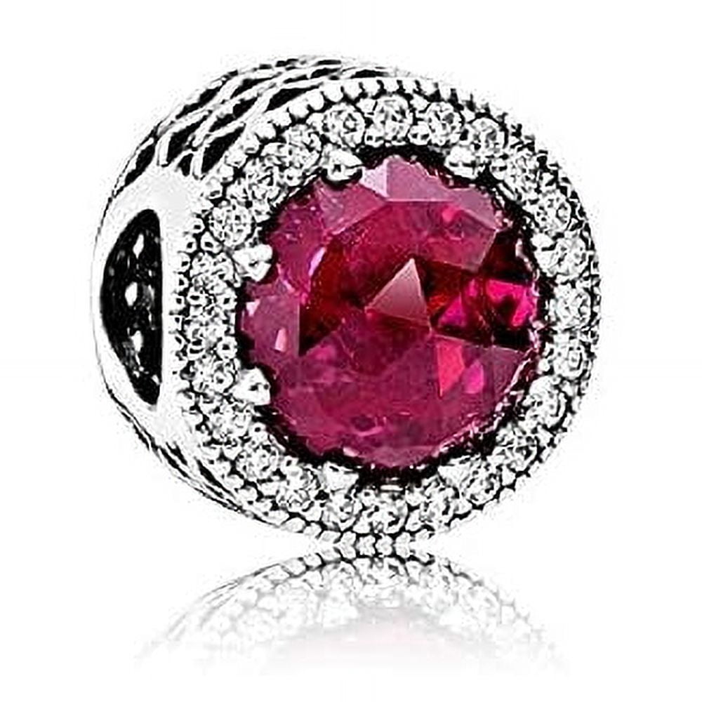 Cerise Radiant Hearts Charm - 791725NCC