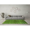 thumbnail image 3 of Ahgly Company Indoor Square Solid Green Modern Area Rugs, 7' Square, 3 of 4