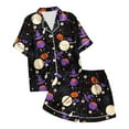 thumbnail image 5 of Womens Pajama Sets Halloween Printed Short Sleepwear Loungewear Nightwear Nightclothes Homewear, 5 of 5