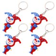 thumbnail image 1 of Phenofice 4Pcs Keychain for Carnival Soft Rubber Clown Keyring Funny Hanging for Friends, 1 of 8