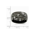 thumbnail image 7 of Edward Mirell Titanium Domed Laser Patterned 10mm Band Size: 8; for Adults and Teens; for Women and Men, 7 of 7