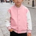 thumbnail image 3 of LYHao Boys Stylish Baseball Jacket Color Long Sleeve Open Front Casual Coat For Kids Unisex Outerwear Boys Jacket Coats,Sizes 7-8 Years, 3 of 7