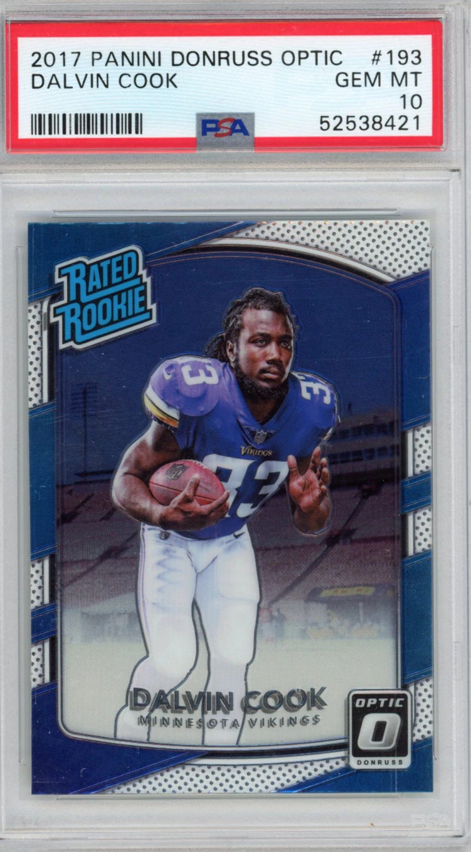 Dalvin Cook Minnesota Vikings Fanatics Exclusive Parallel Panini