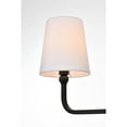 thumbnail image 4 of Living District Colson 4-Light Metal & Fabric Bath Sconce in Black/White, 4 of 6