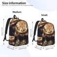 thumbnail image 2 of Honeii Dreamcatcher With Mandala Print Canvas Backpack for School & Outdoor,Laptop Excursion Backpack,Notebook School Bookbag For Men Women,for Work, Travel, and Everyday Use-Small, 2 of 5