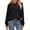 Black, variant on Wearear Womens Long Sleeve Tops 2024 Striped Shirt Drop Shoulder Crew Neck Tops Loose Fit Casual Shirts