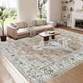 thumbnail image 1 of Vintage Area Rug x Washable Living Room Rug Indoor Print Accent Rugs for Bedroom Distressed Thin Throw Rugs Carpet for Living Room Kitchen Entryway, 1 of 7