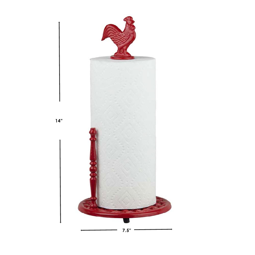 Colorful Country Rooster Paper Towel Holder