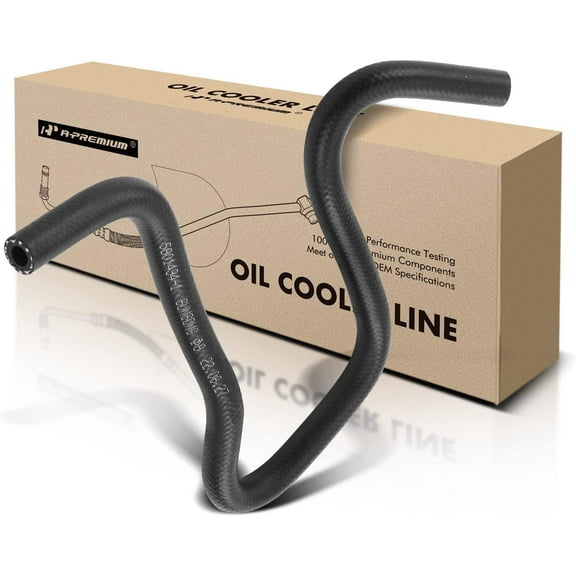 A-Premium Automatic Transmission Oil Cooler Line Hose Assembly Compatible with Nissan Maxima 1995 1996 1997 1998 1999 V6 3.0L