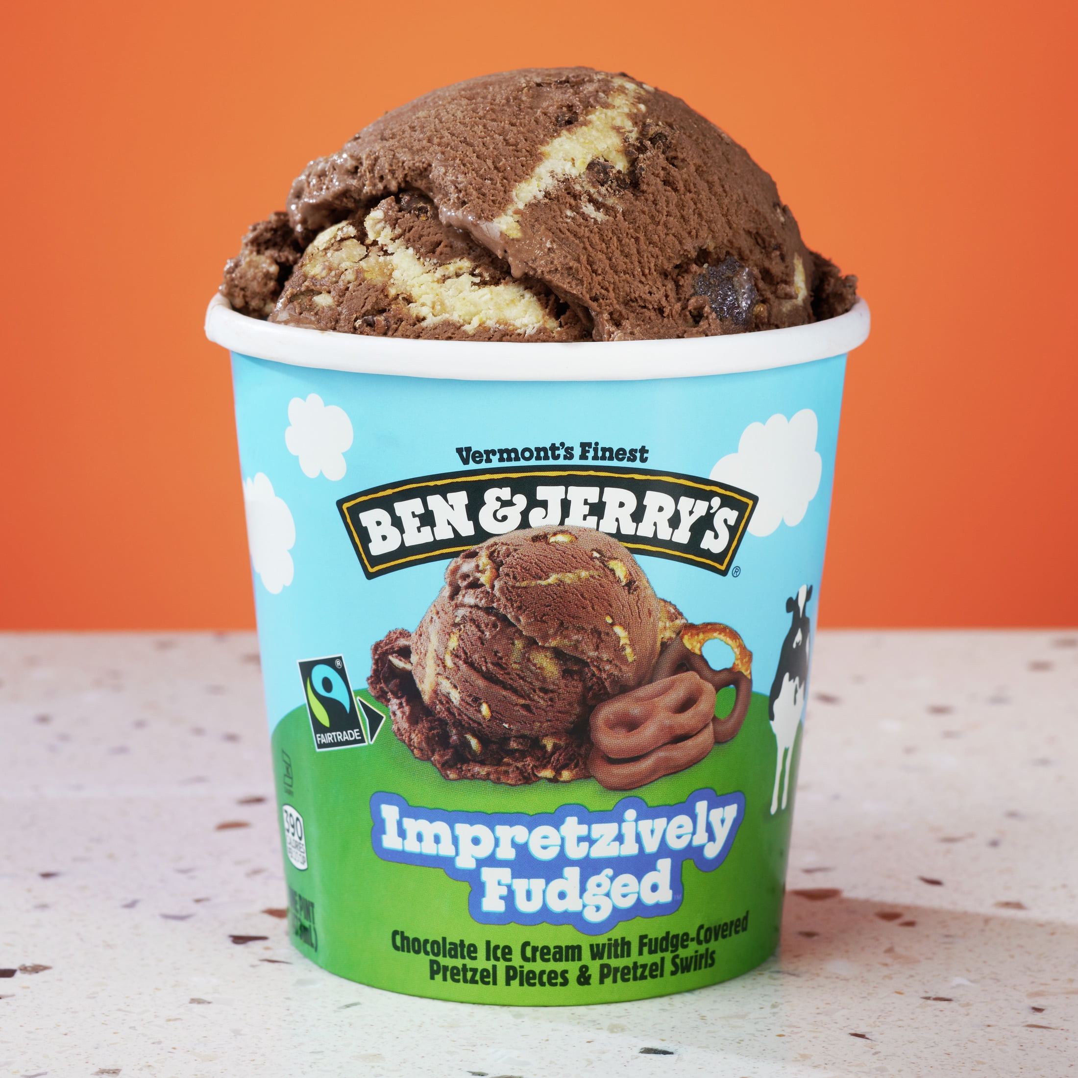 Ben & Jerry's Impretzively Fudged Chocolate Ice Cream Pint, 16 fl oz