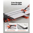 thumbnail image 2 of KFFKFF 47.2-Inch Manual Tile Cutter, Upgraded Sliding Head Cutting Tool with Spring-Loaded Base, Angle Fence, Tungsten Carbide Cutting Wheel, Alignment Guide, 2 of 9