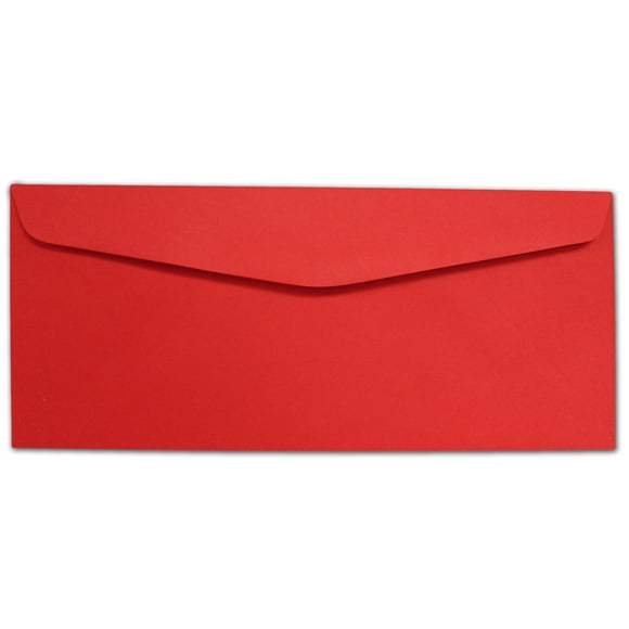 Red #10 Envelopes - 100 Envelopes - Desktop Publishing Supplies Brand Envelopes