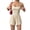 Apricot Color, variant on Women's Sleeveless Athletic Rompers Spaghetti Strap Shorts Jumpsuit One- Outfits One-Piece for Summer Black M
