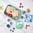 thumbnail image 5 of Cook with Color 20-Piece Kids Plastic Bento Box Lunch Container Set with Sandwich Cutters, Dolphin, 5 of 5