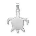 thumbnail image 3 of Auriga Fine Jewelry 925 Sterling Silver Created Opal Turtle Pendant for Women (L- 23mm, W- 17.42mm), 3 of 6