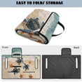 thumbnail image 5 of COEQINE Quilted Golf Cart Seat Cover, Folds Like a Bag with Handle for Easy Carry, Universal Fit 51.2"x30.3" for EZGO Yamaha Club Car 2-Seaters, 4 Pockets, Beach Sea Turtle Starfish, 5 of 8