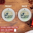thumbnail image 3 of 3drose, Print of Hokusai - Beyond the Great Wave, Circle Porcelain Ornament, 3 of 7