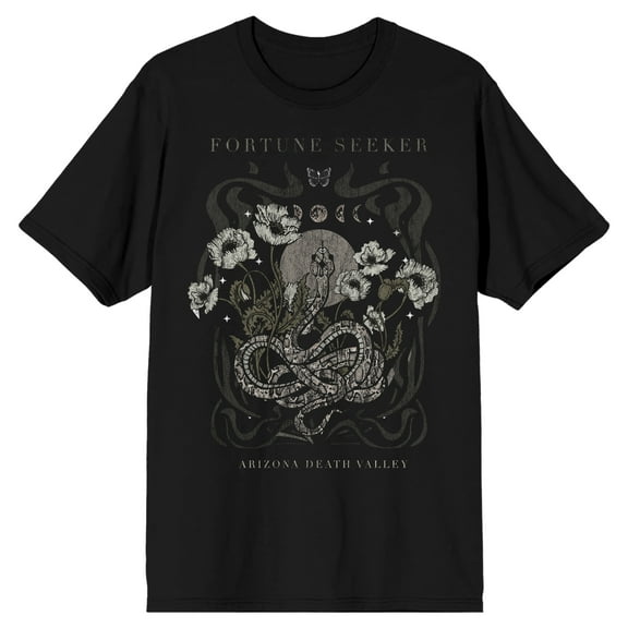Arizona Death Valley Fortune Seeker Crew Neck Short Sleeve Men's Black T-shirt-XL