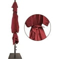 thumbnail image 6 of EliteShade USA 10-Year-Non-Fading 6.5x10Ft Rectangular Market Umbrella Patio Umbrella Outdoor Table Umbrella with Ventilation, Burgundy, 6 of 7