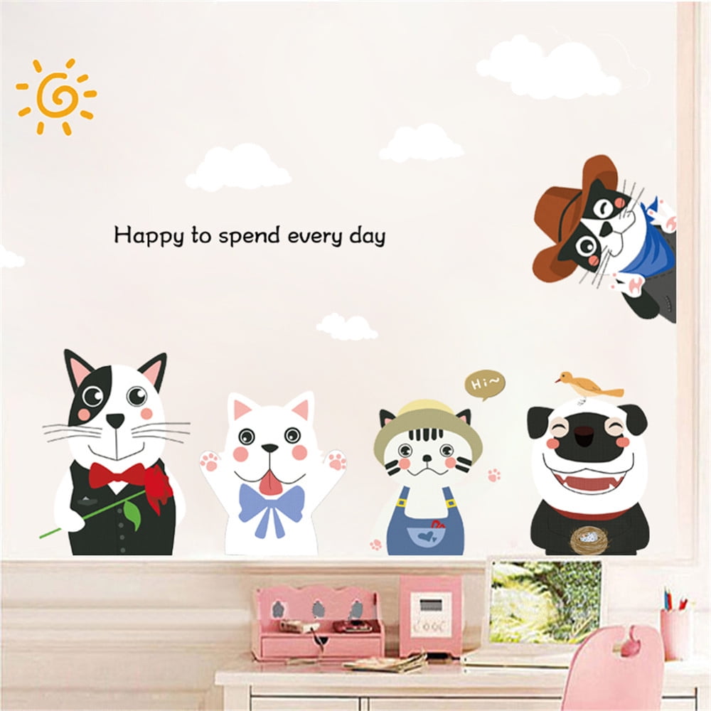 Diy Dog Removable Wall Decal Family Home Sticker Mural Art Decor ストアー