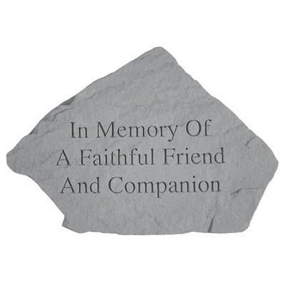 In Memory Of A Faithful Friend... Memorial Pet Stone