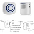 thumbnail image 4 of Alarma de paso / timbre de tienda Sistema inalámbrico con detector de movimiento / acceso 38 tonos Hasta 100 m de alcance, blanco Kuyhfg Sin marca, 4 of 5