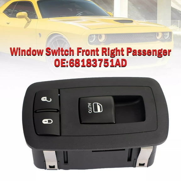 Power Window Control Switch Front Right Passenger for 2015-2022 Dodge Challenger