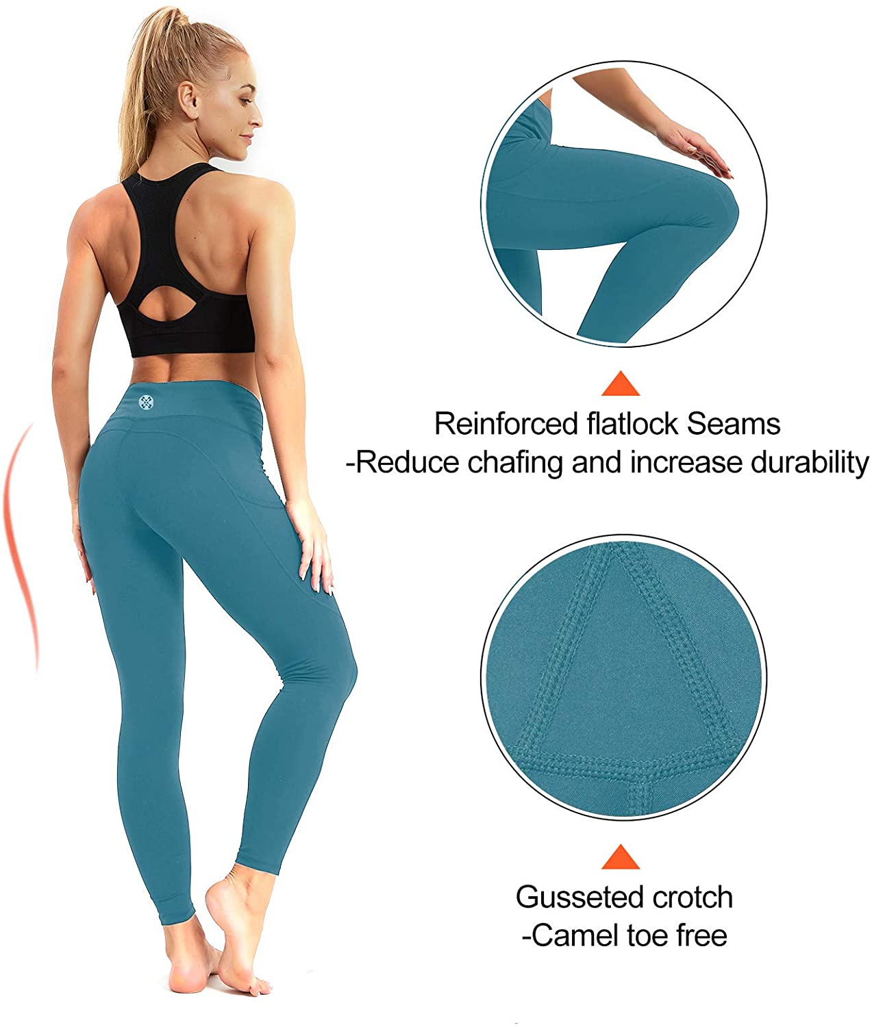 Yoga Pants with Pockets for Women High 