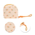 thumbnail image 4 of Unique Bargains 1 Pc Tulip Square Makeup Bag for Business Travel Orange Polyester, 4 of 5