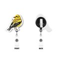 thumbnail image 2 of WIRESTER Set 2pcs Design Acrylic Key Card Holder Belt Clip Reel Id Badge Retractable - American Goldfinch Bird & Budgie Parakeet Bird, 2 of 5