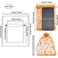 thumbnail image 3 of 100 PCS 5x7 Inches Heart Printed DarkOrange Organza Bags Jewelry Pouch Bags Organza Drawstring Pouches Wedding Favors Bag Candy Gift Bags, 3 of 4