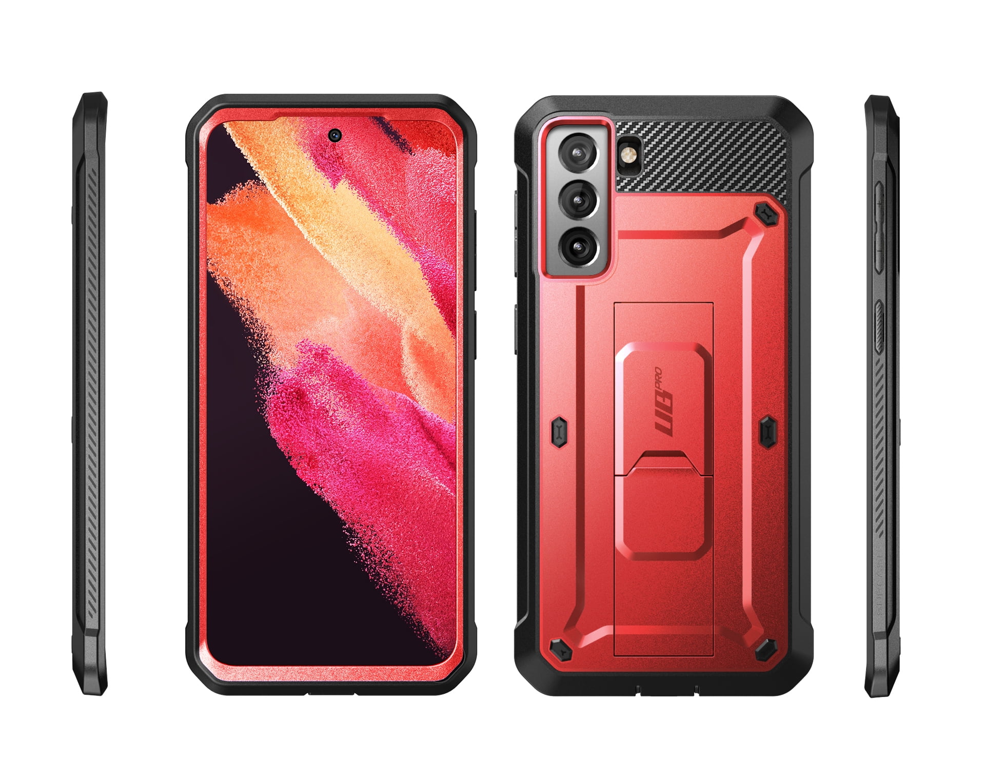 SUPCASE Unicorn Beetle Pro Series Case Designed for Samsung Galaxy S21 Plus 5G (2021 Release), Full-Body Dual Layer Rugged Holster & Kickstand Case Without Built-in Screen Protector (Ruddy)