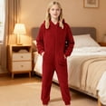 thumbnail image 6 of Warm Cozy Lined Romper Jumpsuit Boys Girls Outfit With Grip Soles Clothes, 6 of 8