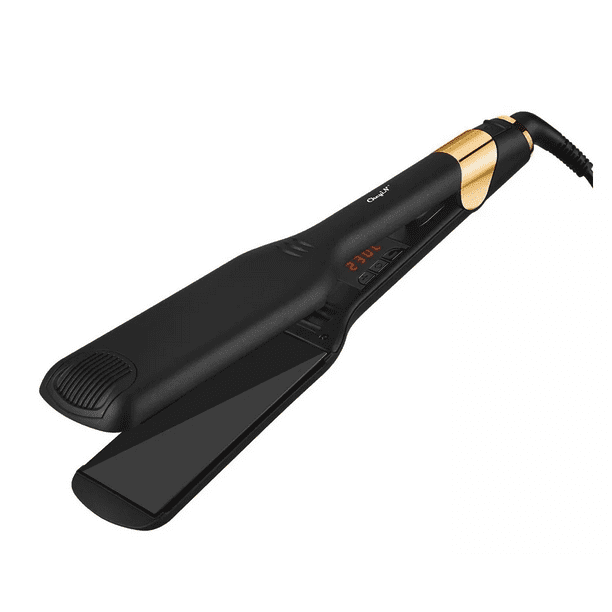 Plancha De Cabello Profesional De Ceramica 55mm Negro con dorado Walmart en linea