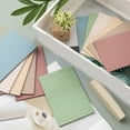 thumbnail image 6 of 8 Pcs Aesthetic Note Pad Simple Memos Pad Easy to Write Multifunctional Notepads Retro Color Lined Sticking Note, 6 of 7