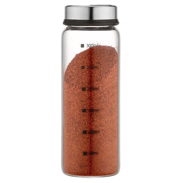 Frasco de condimentos Tarro de condimento de vidrio de 300 ml Con escala Abody