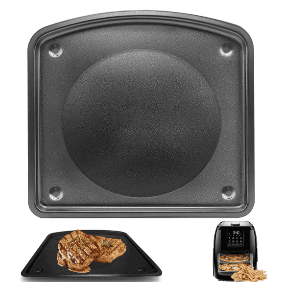 GCQ Crisper Tray for Chefman Compact 6.3 QT 4-in-1 Digital Air Fryer, 10 x 9.6 Inch Grill Plate Air Fryer Replacement Accessories, Dishwasher Safe