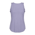 thumbnail image 7 of Workout Tank Tops Woman Summer Sleeveless Ruffle Racerback Crewneck Casual Loose Running Gym Athletic Tee Shirts, 7 of 7