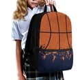 thumbnail image 3 of KUIFORTI Kids Girls Boys Schoolbag Ergonomic Backpack 17 Inch Students School Stationery Bag for Teens Children Toddlers,Basketball Pattern, 3 of 6