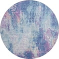 thumbnail image 2 of Addison Rugs Mayfield Premium Machine Washable Transitional Abstract Blue Round Rug, 8' x 8', 2 of 6