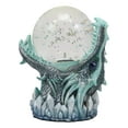 thumbnail image 4 of Ebros Blue Frost Dragon LED Night Light Glitter Sparkle Water Globe Storm Ball, 4 of 7