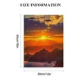 thumbnail image 2 of JRXY Mountain Sunset Canvas Wall Art for Living Room Nature Sunrise Framed Prints Mountains Pictures Landscape Painting Artwork Office Home Decor for Bedroom Dining 12x16 in, 2 of 5
