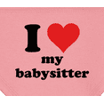 thumbnail image 3 of Inktastic I Heart My Babysitter Baby Bandana Bib, 3 of 4
