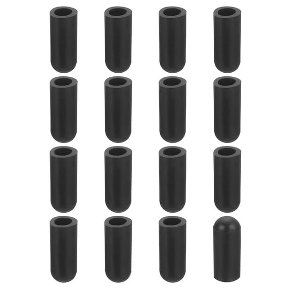 Uxcell 38Pack Chair Leg Caps, 4mm (1/6 Inch) Non-Marking Chair Leg Tips Non-Slip Chair Leg Floor Protectors, Black